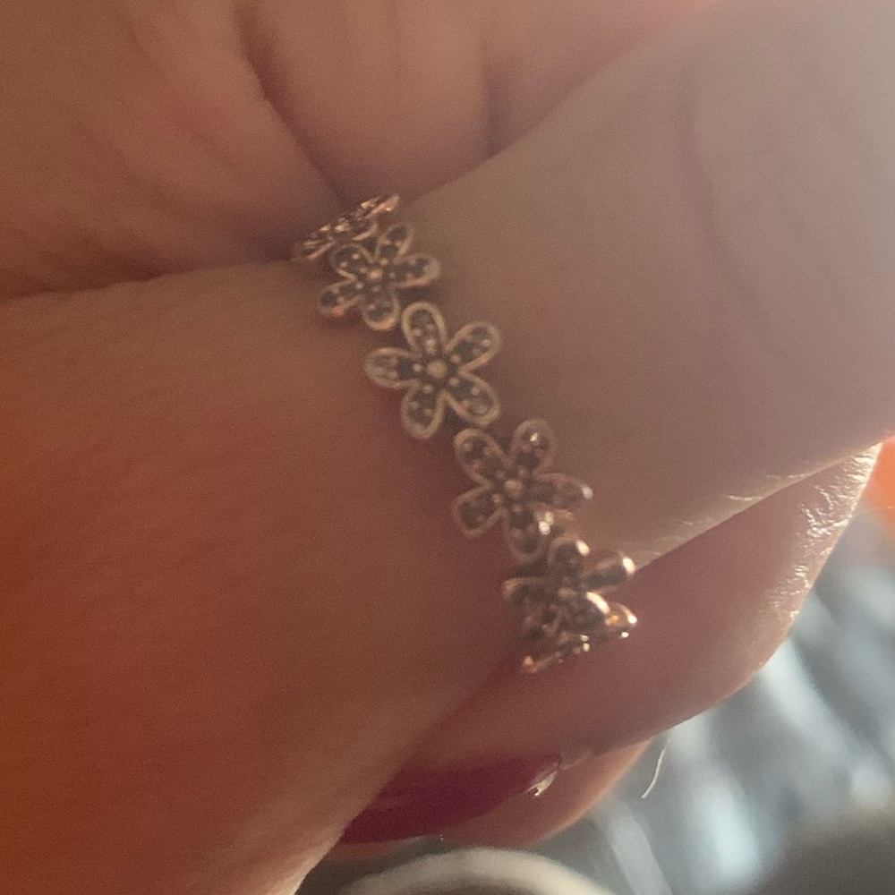 Pandora Rose Gold Daisy Ring Size 8